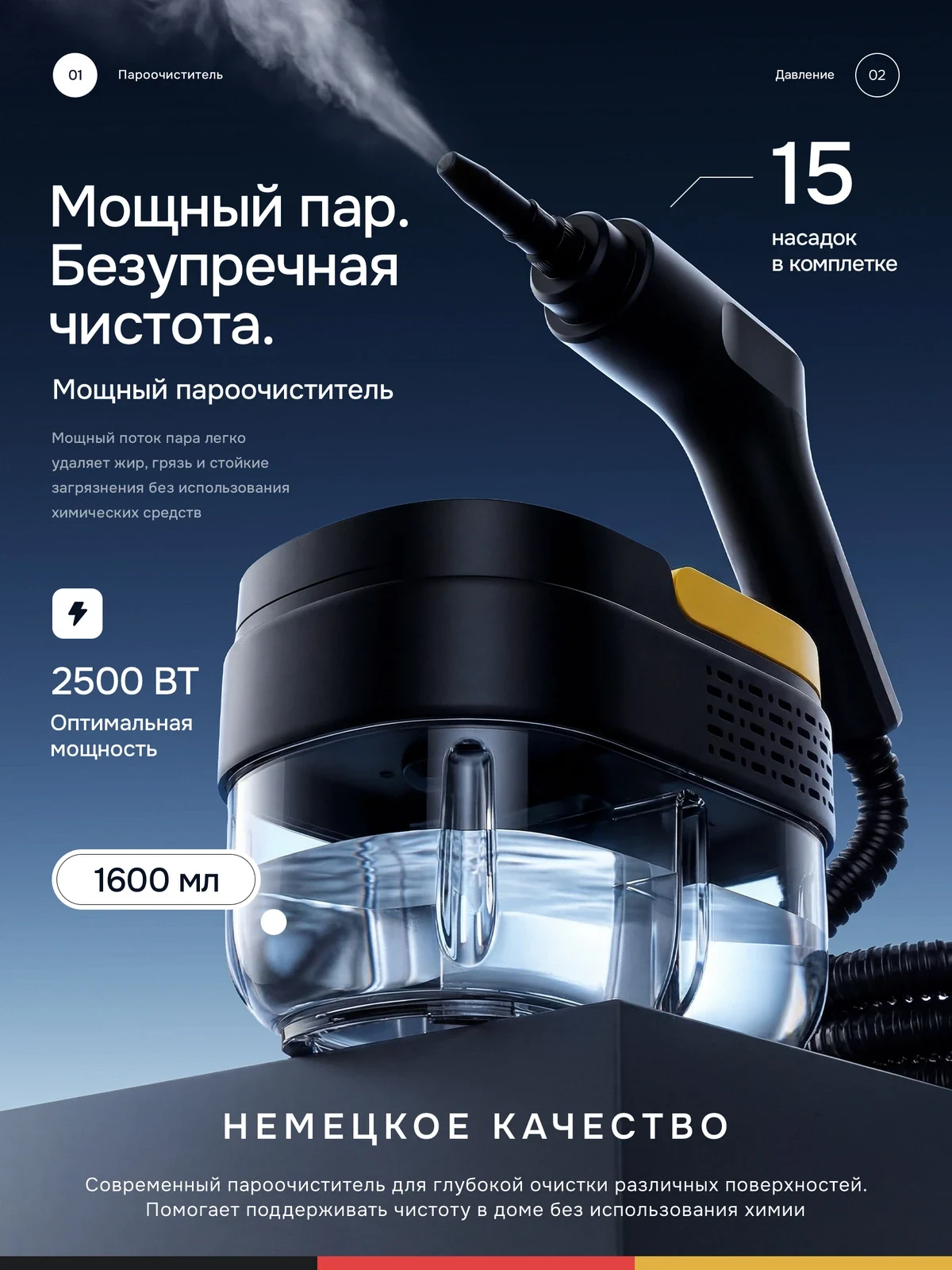 Пароочиститель — обложка предоставленной серии