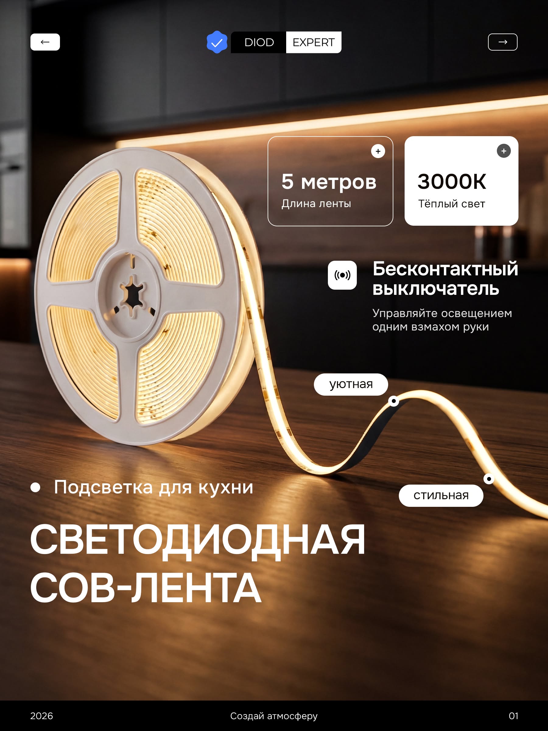 Светодиодная лента — работа Ивана Антонова